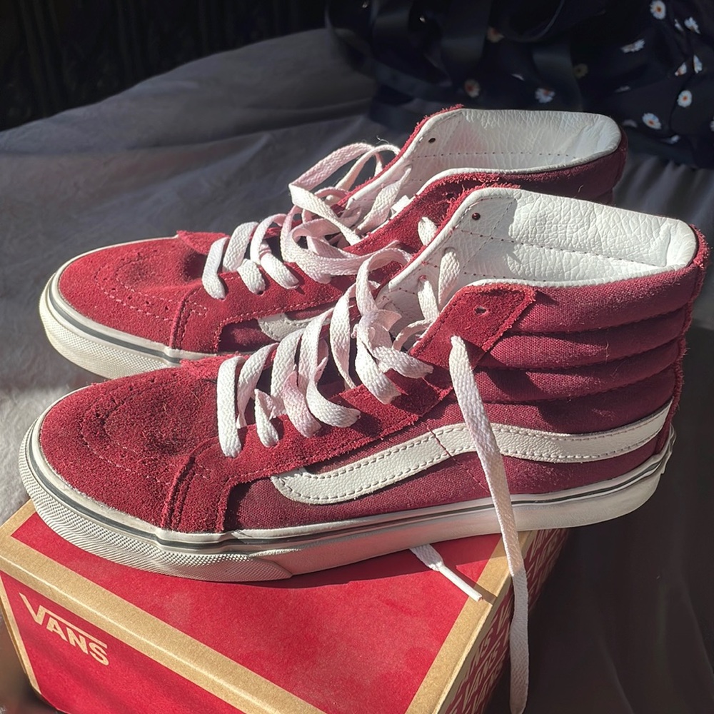 Vans maroon high tops